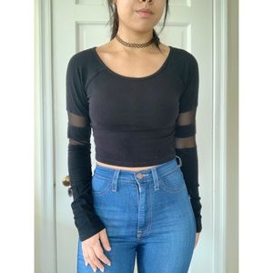 Black Crop Top
